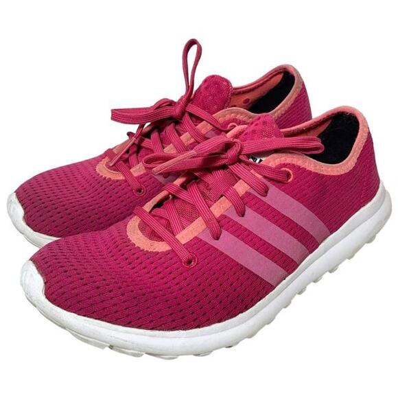 Adidas Women's Pink Athletic Shoes Size 6.5 - Picture 1 of 9